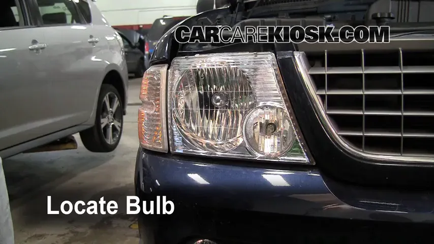 2002 Ford Explorer XLT 4.0L V6 Lights Highbeam (replace bulb)